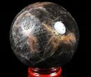 Polished Black Moonstone Sphere - Madagascar #78923-1